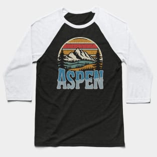 Aspen Ski & Snowboard Baseball T-Shirt